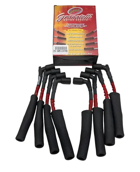 Granatelli 20-23 GM LT2 6.2L Hi-Perf Coil-Near-Plug Wire Connector Kit w/Red Jacket/Black Sleeve