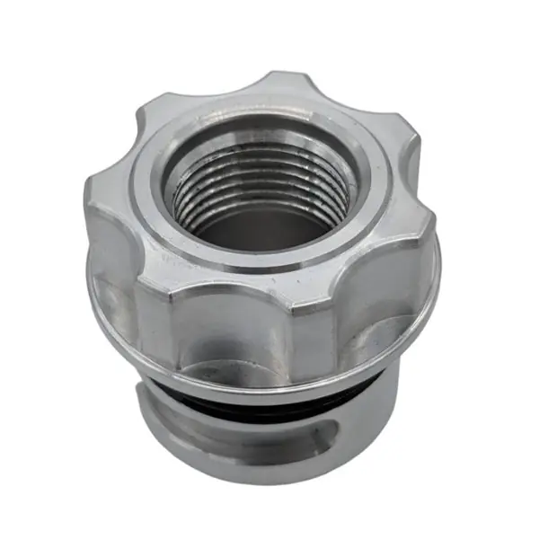 Granatelli GM LS/LT / Ford Coyote -10AN ORB Female Threaded Insert Vented Oil Fill Cap - Natural