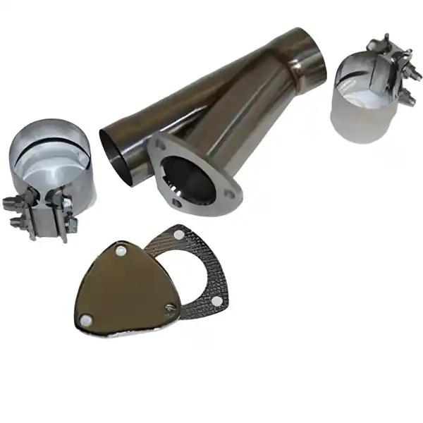 Granatelli 2.5in Stainless Steel Manual Exhaust Cutout Kit w/Slip Fit/Band Clamp
