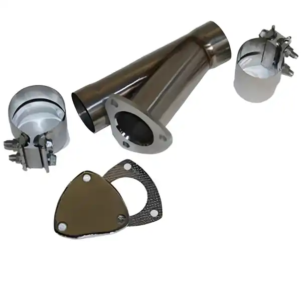 Granatelli 3.0in Stainless Steel Manual Exhaust Cutout Kit w/Slip Fit/Band Clamp
