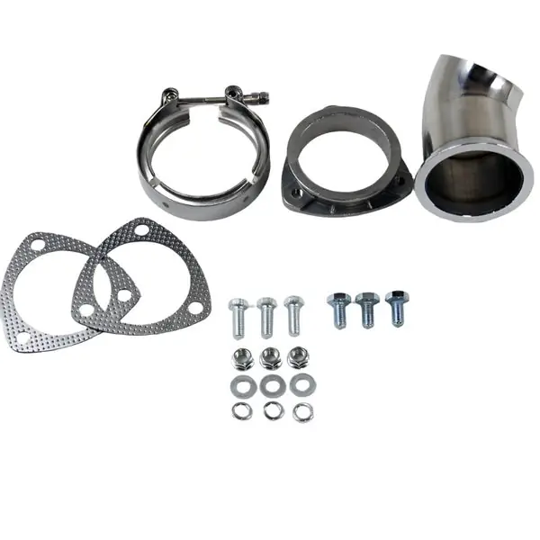 Granatelli 3.0in 304SS Turn Down w/V-Band & Gaskets