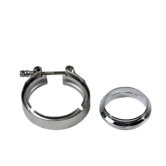 Granatelli 3.0in Aluminum Mating Male to Female Flanges w/V-Band/O-Ring Seal