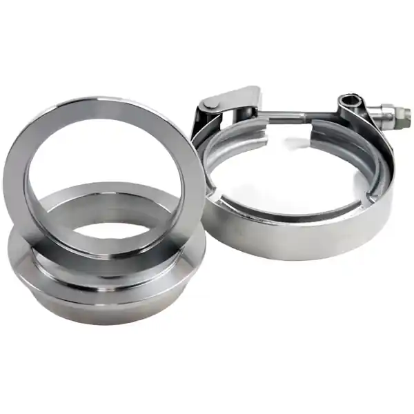 Granatelli 3.5in Mild Steel Mating Male to Female Flanges w/V-Band Clamp