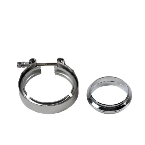 Granatelli 4.0in Aluminum Mating Male to Female Flanges w/V-Band Clamp/O-Ring Seal