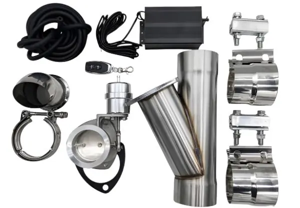 Granatelli 2.5in Stainless Steel Vacuum Controlled Electronic Exhaust Cutout w/Slip Fit/Band Clamp