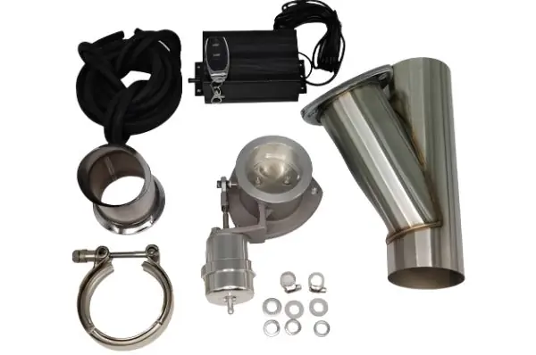Granatelli 3.0in Stainless Steel Vacuum Controlled Electronic Dual Exhaust Cutout