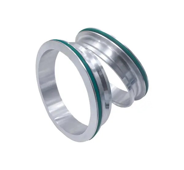 Granatelli Aluminum Dual Seal Clamp 3.5in Weld-on Ferrule Set