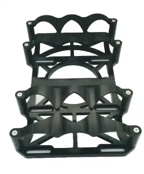 Granatelli 6 Volt OPTIMA Billet Battery Tray Set - Anodized Black
