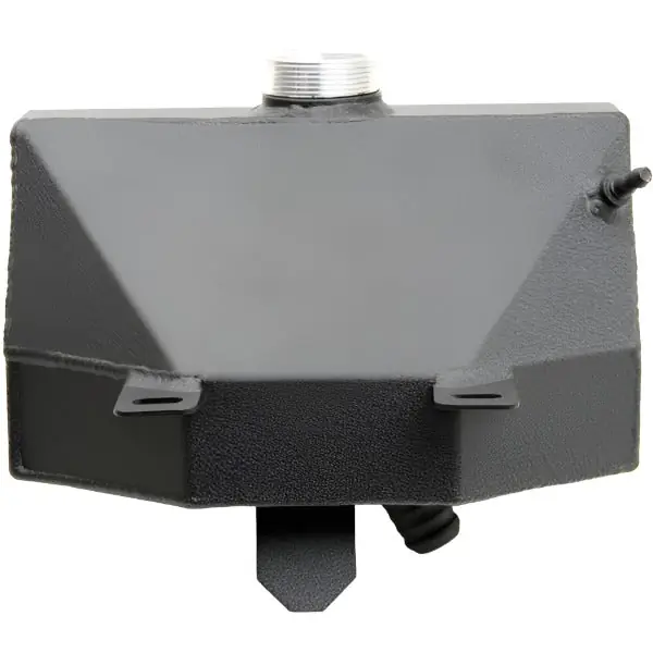 Granatelli Universal Aluminum Remote Power Steering Reservoir - Black (Incl Mounting Clamp)