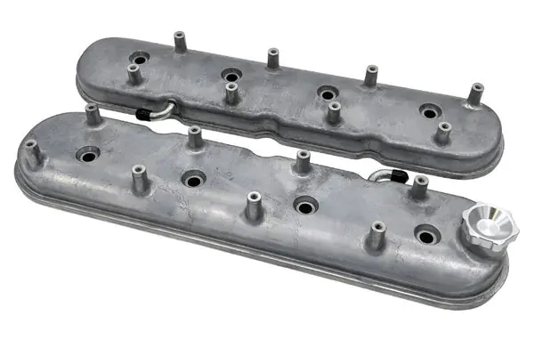 Granatelli 96-22 GM LS Standard Valve Cover w/Angled Coil Mount - Cast Finish (Pair)