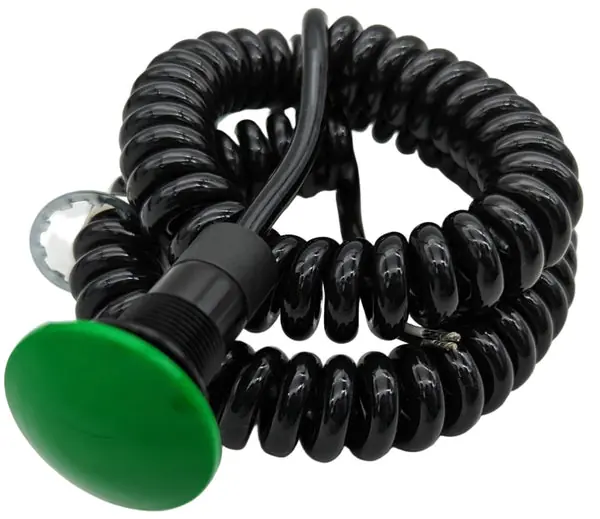 Granatelli Momentarily Armed Large Face Billet Push Button - Green