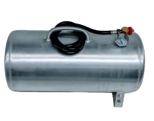 Granatelli Universal 5 Gallon Aluminum Portable Air Tank - Natural (Incl Hose/Presure Gauge)