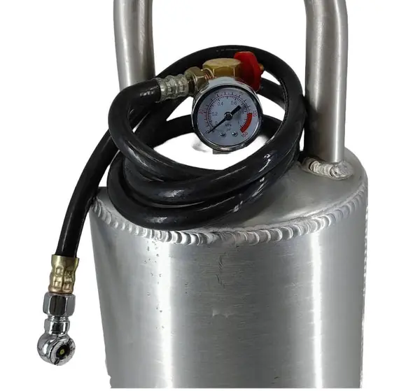 Granatelli Universal 3 Gallon Aluminum Portable Air Tank - Natural (Incl Hose/Presure Gauge)