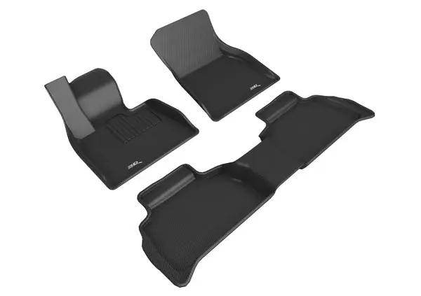 3D Maxpider 20-24 BMW X6 (G06) Kagu Floor Mat- Black R1 R2