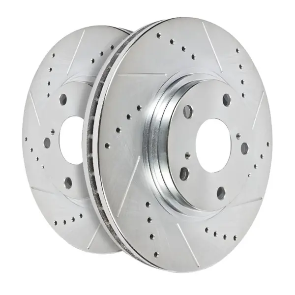Power Stop 90-99 Jeep Cherokee Front Evolution Drilled & Slotted Rotors - Pair