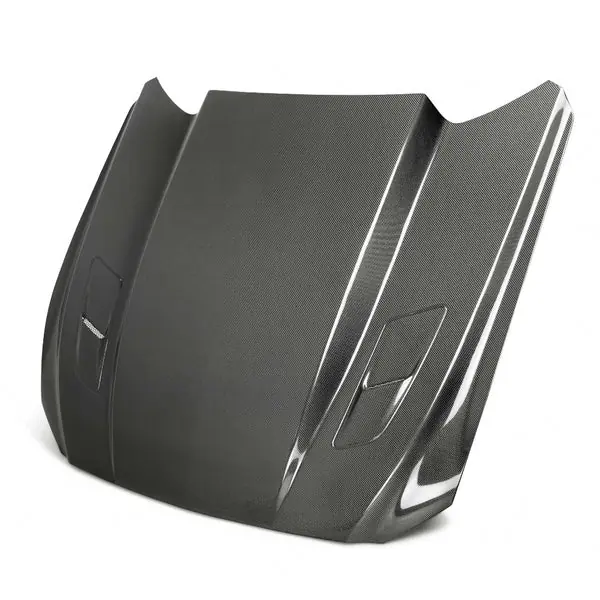 Anderson Composites 2015-2017 Ford Mustang (Excl. GT350/GT350R) Double Sided Carbon Fiber Cowl Hood