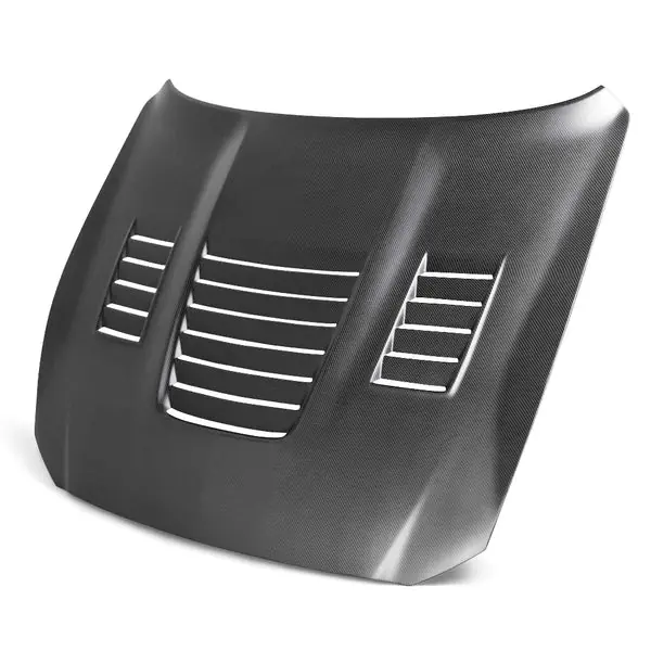 Anderson Composites 2015-2020 Ford Mustang Shelby GT350 Type-CR Double Sided Carbon Fiber Hood