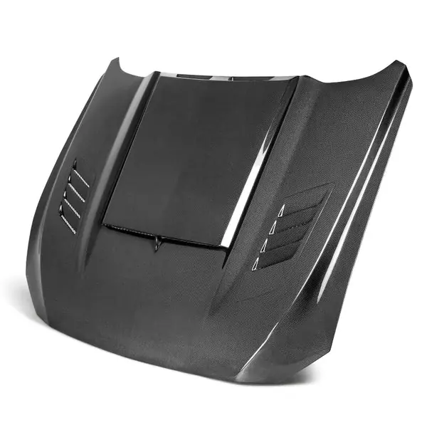 Anderson Composites 2018-2023 Ford Mustang Ram Air Double Sided Carbon Fiber Hood