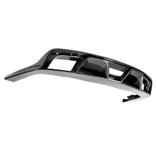 Anderson Composites 2015-2017 Ford Mustang R-Style Carbon Fiber Rear Valance (for Quad Tip Exhaust)