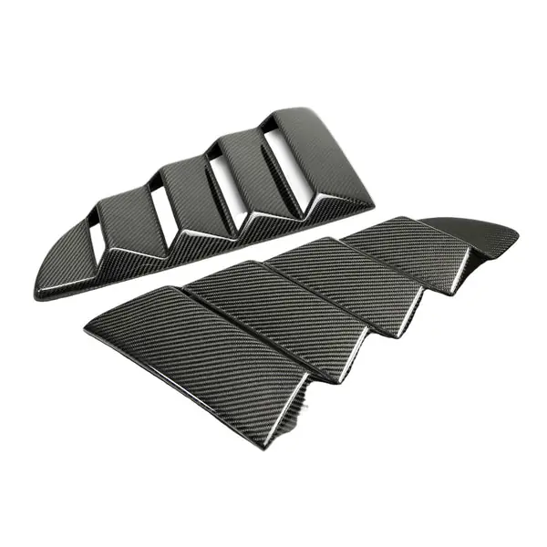 Anderson Composites 2015-2017 Ford Mustang Type-V Style Window Louvers - Vented