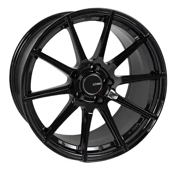 Enkei TS10 18x8.5 45mm Offset 5x100 Bolt Pattern 72.6mm Bore Dia Black Wheel