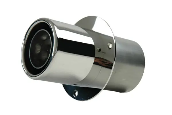 Gibson Marine Power Tip Muffler (Pair) Transom Mount - 4in Inlet/4in Length - Stainless