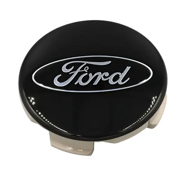 Ford Racing Ford Truck/SUV Black And Chrome Wheel Center Cap Kit