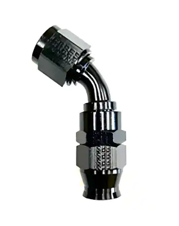 Fragola -10AN Real Street x 60 Degree Hose End Black For PTFE Hose