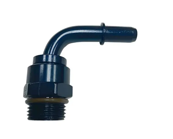 Fragola 7/8-14 (10) ORB x 3/8in Male EFI Quick Disconnect 90 Degree