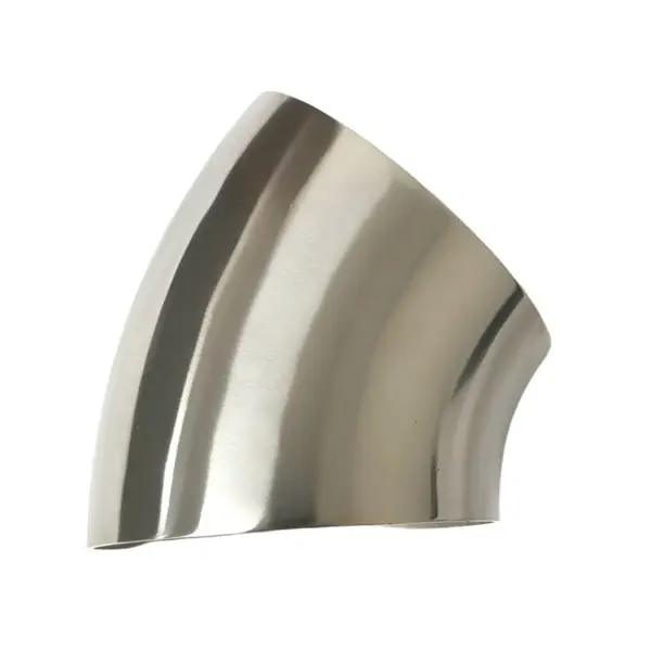 Ticon Industries 5.0in Diameter 45 Degree 1D/5in CLR 2mm /.059in Wall Thickness Titanium Elbow