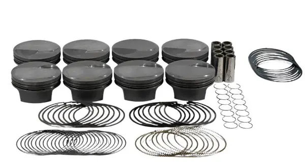 Mahle MS Piston Set BBC 496ci 4.310in Bore 4.25in Stroke 6.385in Rod .990 Pin 48cc 13.7 CR Set of 8