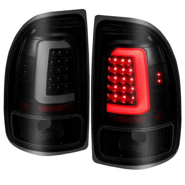 ANZO 1997-2004 Dodge Dakota LED Taillights Black Housing Smoke Lens Pair
