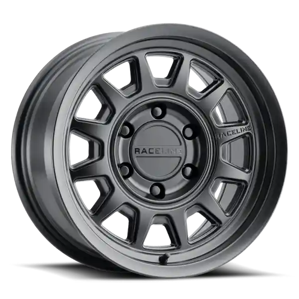 Raceline 952B Aero 17x8.5in / 6x139.7 BP / 0mm Offset / 106.1mm Bore - Satin Black Wheel