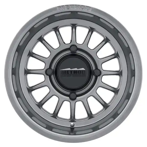 Method MR411 Bead Grip 15x10 / 6+4/25mm Offset / 4x136 / 106.25mm CB Gloss Titanium Wheel