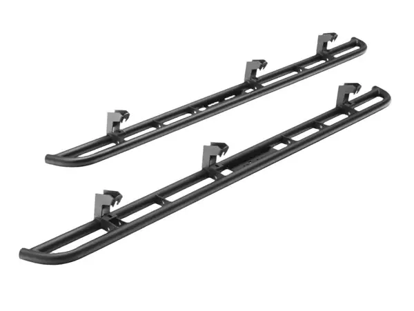 N-Fab RKR Rails 2019 Chevy/GMC 1500 Crew Cab - Cab Length - Tex. Black - 1.75in