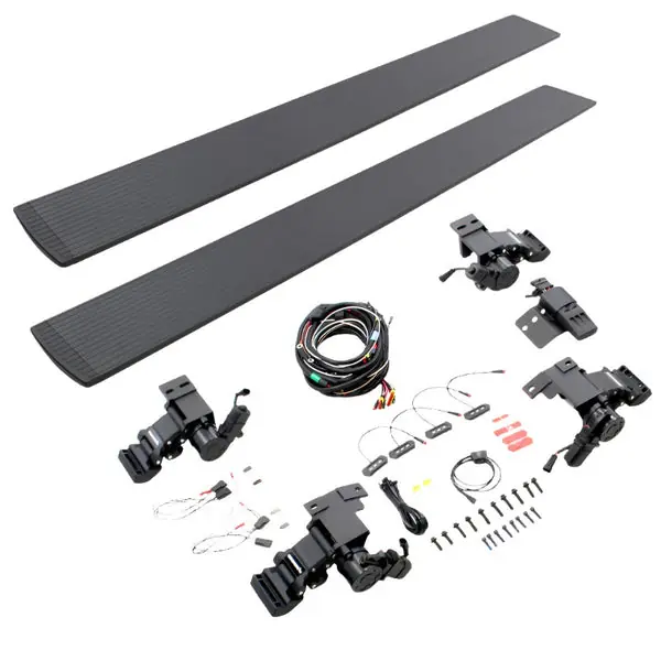 Go Rhino 15-23 Ford F-150 CC 4dr / 17-22 F-250/350 SD CC 4dr E-BOARD E1 Running Board Kit - Tex. Blk