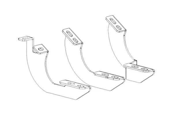 Go Rhino 2024 Toyota Tacoma DC 4dr Mounting Brackets (V-Series V3/RB10 Slim/RB20 Slim) - Tex. Blk