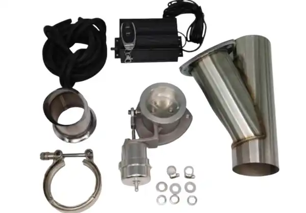Granatelli 3.0in Stainless Steel Vacuum Controlled Electronic Exhaust Cutout w/Slip Fit/Band Clamp
