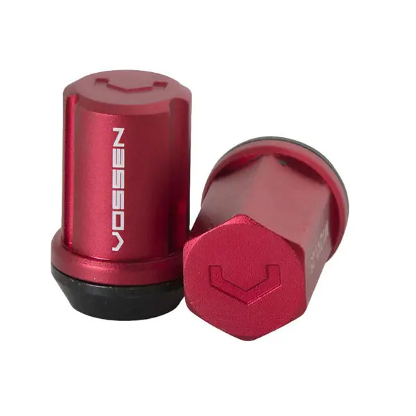 Vossen 35mm Lug Nut - 14x1.5 - 19mm Hex - Cone Seat - Red (Set of 20)