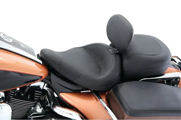 Mustang 83-21 Harley Electra Glide,Rd King Police Standard Touring Passenger Seat Textured - Black