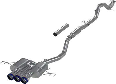 MBRP 23-24 Honda Civic Type R 2.0L T304 SS 3in Cat-Back Exhaust Triple Center Outlet w/ Burnt Tips