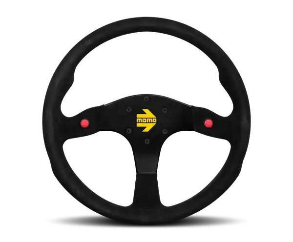 Momo MOD80 Steering Wheel 350 mm - Black Suede/Black Spokes