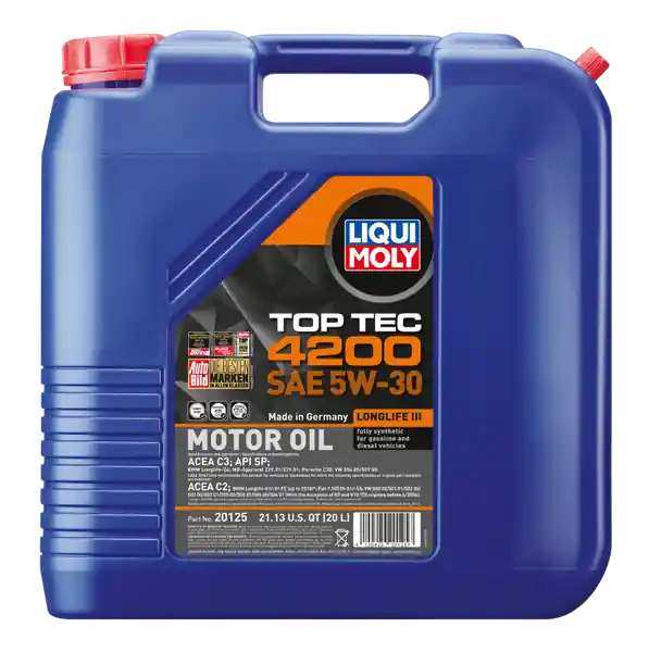 LIQUI MOLY 20L Top Tec 4200 New Generation Motor Oil SAE 5W30