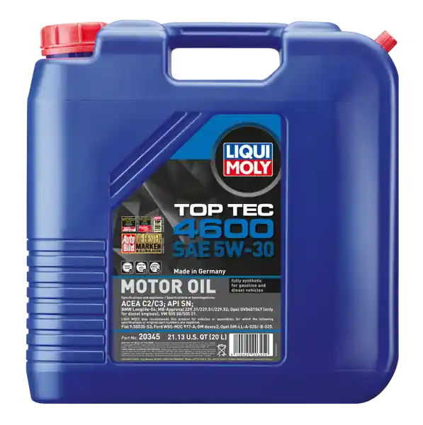 LIQUI MOLY 20L Top Tec 4600 Motor Oil SAE 5W30