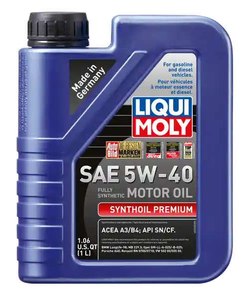 LIQUI MOLY 1L Synthoil Premium Motor Oil SAE 5W40