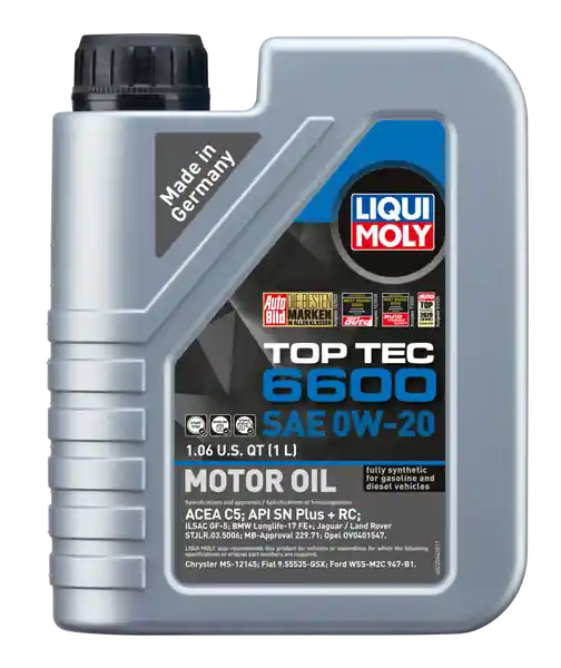 LIQUI MOLY 1L Top Tec 6600 Motor Oil SAE 0W20