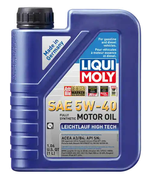 LIQUI MOLY 1L Leichtlauf (Low Friction) High Tech Motor Oil SAE 5W40