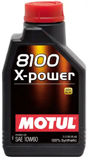Motul 1L Synthetic Engine Oil 8100 10W60 X-Power - ACEA A3/B4