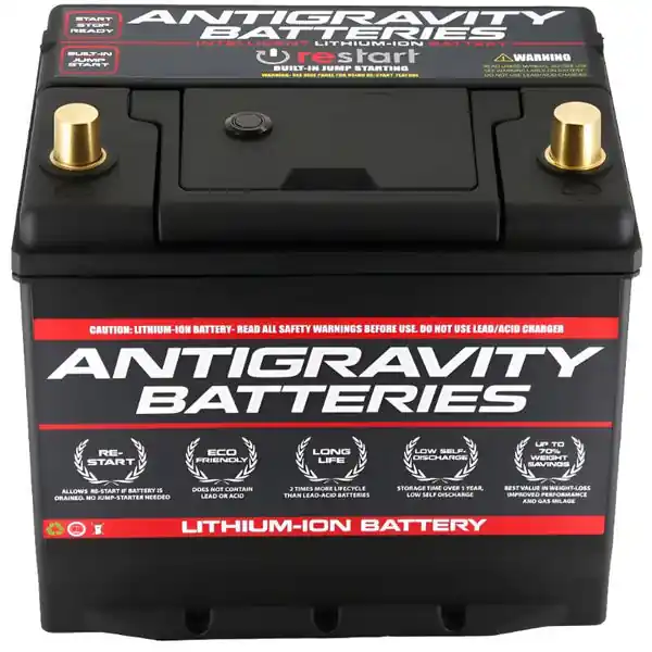 Antigravity Group 27 Lithium Car Battery w/Re-Start 60Ah/RH Terminal
