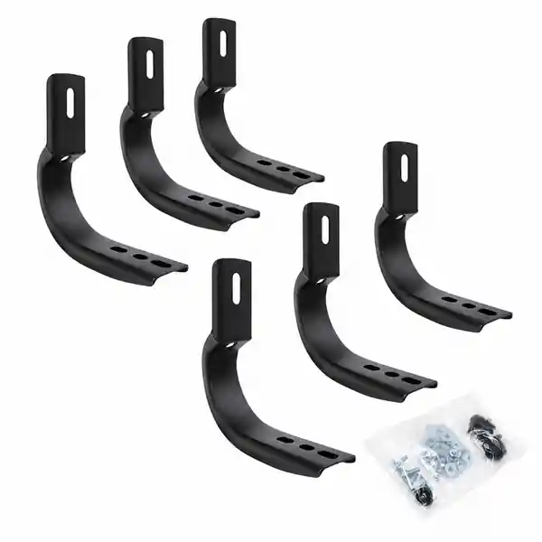 Go Rhino 2024 Toyota Tacoma DC 4dr Brackets for OE Xtreme Cab Length SideSteps - Tex. Blk